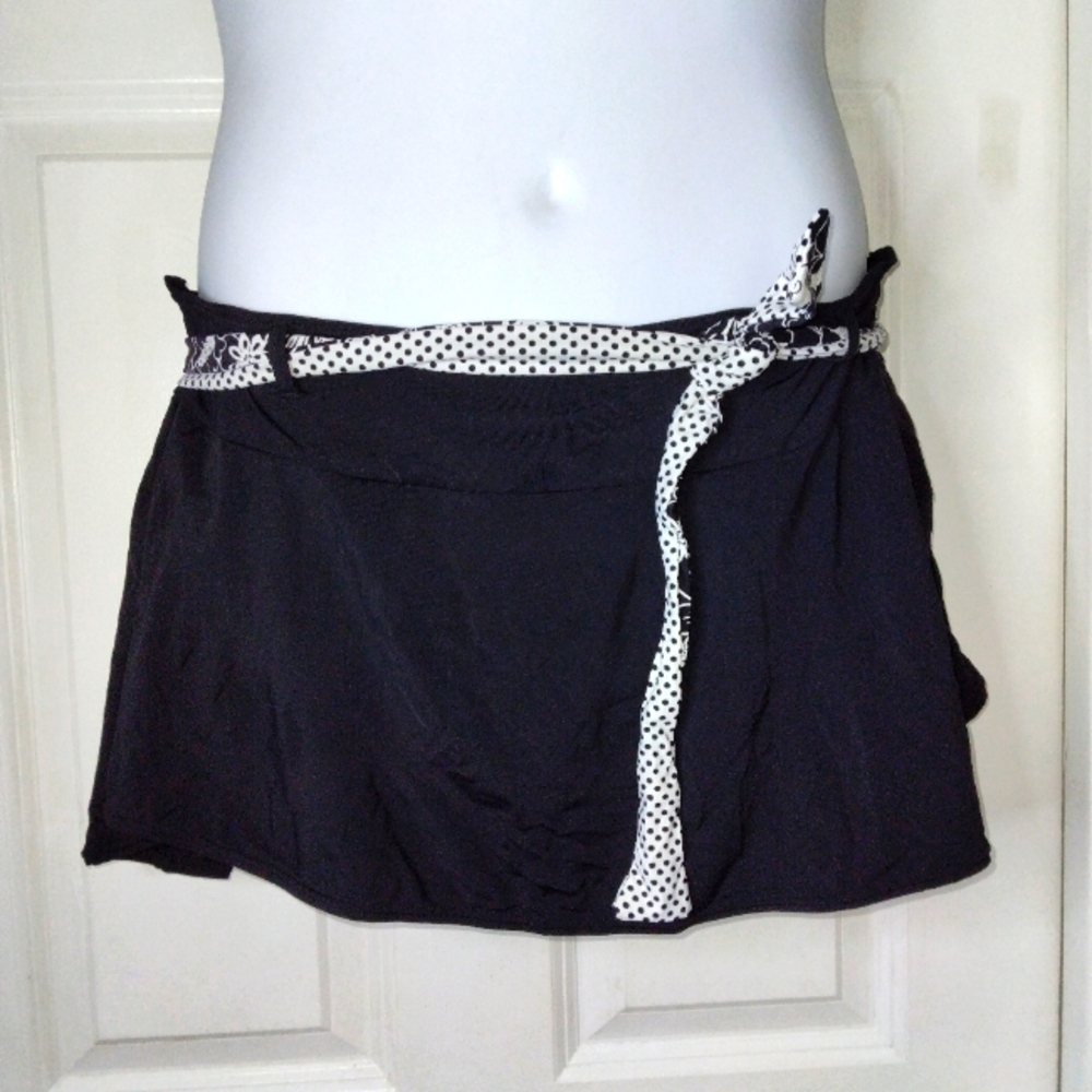 Coco Reef Skirted Bikini Bottom Belted Plus Size 1X